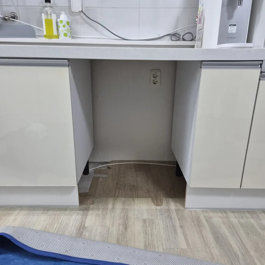 식기세척기장리폼 하부장 식세기 설치 공간